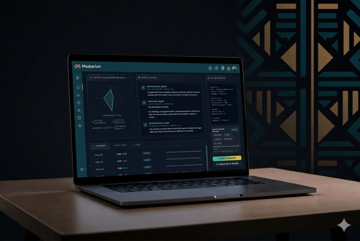 A preview of the Maabarium console